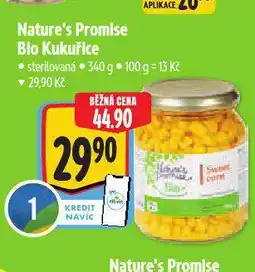 Albert Nature´s promise bio kukuřice nabídka