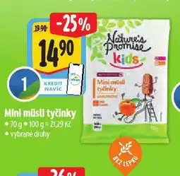 Albert Mini musli tyčinky nabídka