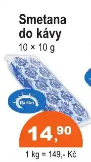 COOP DISKONT Ranko Smetana do kávy nabídka