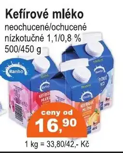 COOP DISKONT Ranko Kefírové mléko nabídka