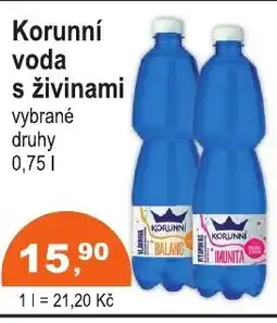 COOP DISKONT Korunní voda s živinami nabídka
