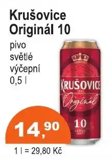 COOP DISKONT Krušovice Originál 10 nabídka