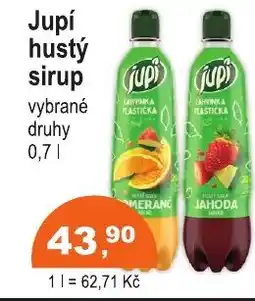 COOP DISKONT Jupí hustý sirup nabídka