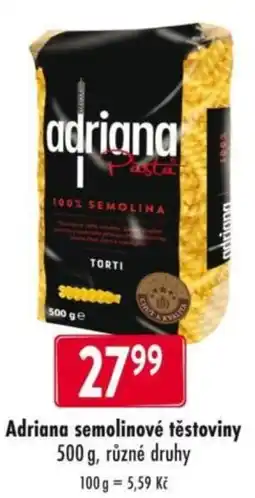Qanto Adriana semolinové těstoviny nabídka