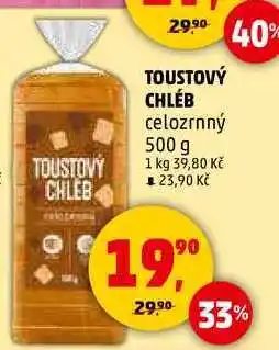 Penny Market TOUSTOVÝ CHLÉB celozrnný, 500 g nabídka