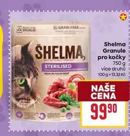 Billa Shelma Granule pro kočky 750 g nabídka