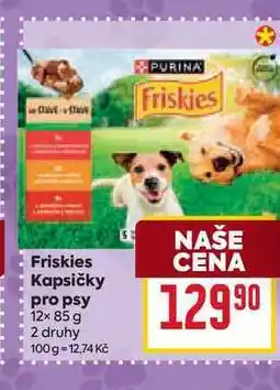 Billa Friskies Kapsičky pro psy 12x 85 g nabídka