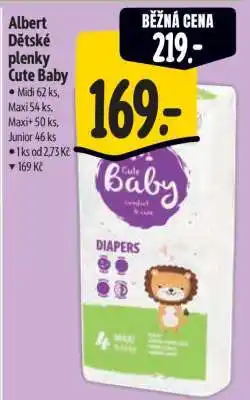 Albert Albert Dětské plenky Cute Baby nabídka