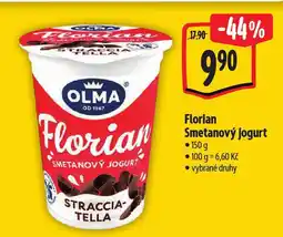Albert Florian smetanový jogurt nabídka