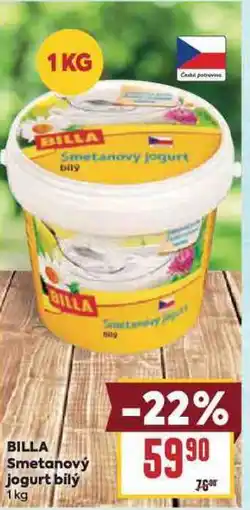 Billa Smetanový jogurt bílý nabídka