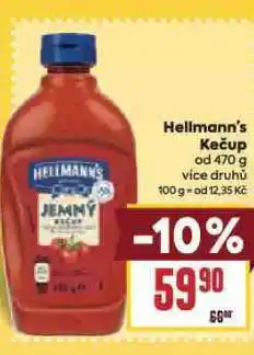 Billa Hellman´s kečup nabídka