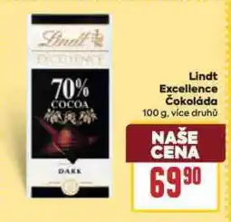 Billa Lidnt excellence čokoláda nabídka