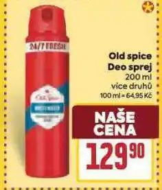 Billa Old spice deo sprej nabídka