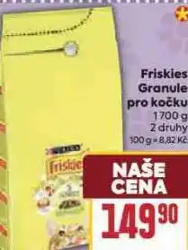 Billa Friskies granule pro kočku nabídka
