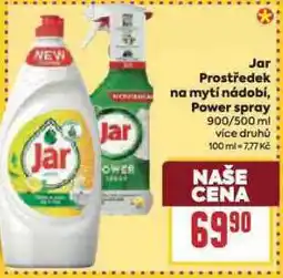 Billa Jar prostředek na nádobí nabídka