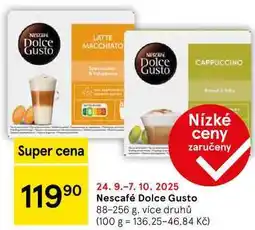 Tesco Nescafé Dolce Gusto, 88-256 g nabídka