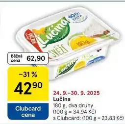 Tesco Lučina, 180 g nabídka