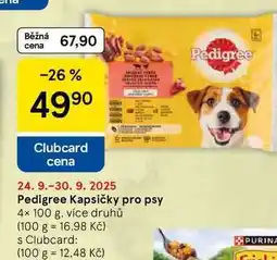 Tesco Pedigree Kapsičky pro psy, 4x 100 g nabídka