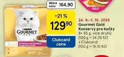 Tesco Gourmet Gold Konzervy pro kočky, 8× 85 g, více druhů nabídka