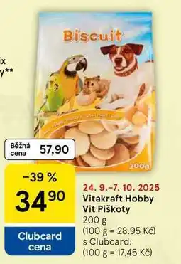 Tesco Vitakraft Hobby Vit Piškoty, 200 g nabídka