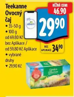 Albert Teekanne ovocný čaj nabídka