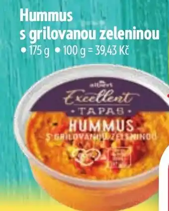 Albert Hummus s grilovanou zeleninou nabídka