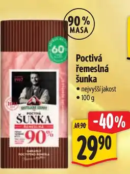Albert Poctivá řemeslná šunka nabídka