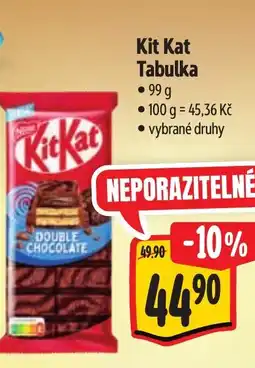 Albert Kit Kat Tabulka nabídka