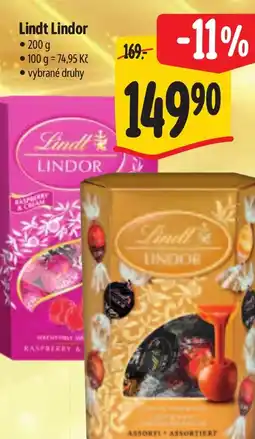 Albert Lindt Lindor nabídka