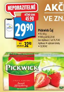 Albert Pickwick Čaj nabídka