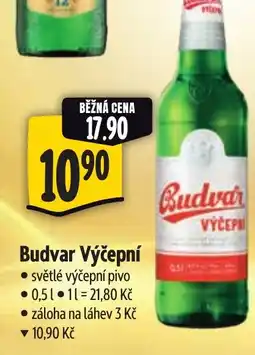 Albert Budvar Výčepní nabídka