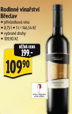 Albert Rodinné vinařství Břeclav nabídka