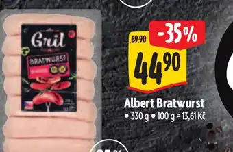 Albert Albert Bratwurst nabídka