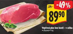 Albert Vepřová plec bez kosti - v celku nabídka