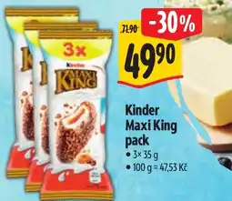 Albert Kinder Maxi King pack nabídka
