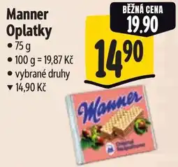 Albert Manner Oplatky nabídka