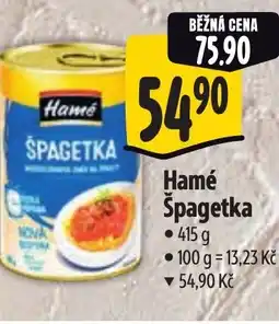 Albert Hamé Špagetka nabídka