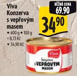 Albert Viva Konzerva s vepřovým masem nabídka