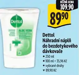 Albert Dettol Náhradní náplň do bezdotykového dávkovače nabídka