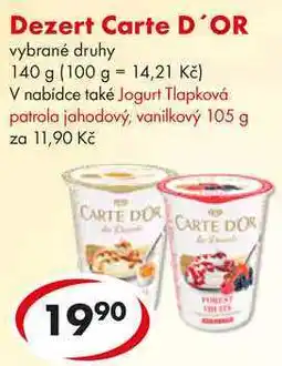 CBA Dezert Carte D'OR, 140 g nabídka