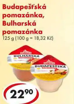 CBA Budapešťská pomazánka, Bulharská pomazánka, 125 g nabídka