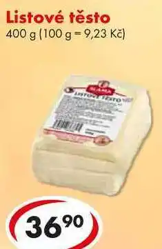 CBA Listové těsto, 400 g nabídka