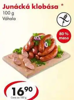 CBA Junácká klobása, 100 g nabídka