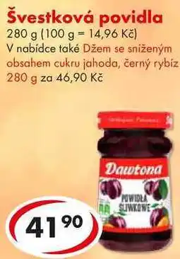 CBA Švestková povidla, 280 g nabídka