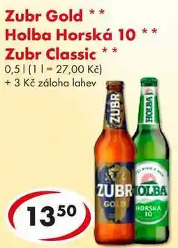 CBA Zubr Gold, 0,5 l nabídka