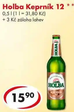 CBA Holba Keprník 12, 0,5 l nabídka