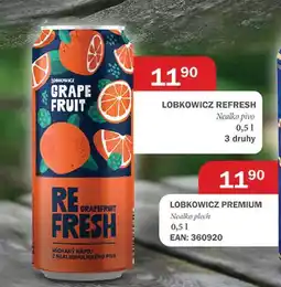 Tamda Foods LOBKOWICZ REFRESH Nealko pivo 0,51 nabídka