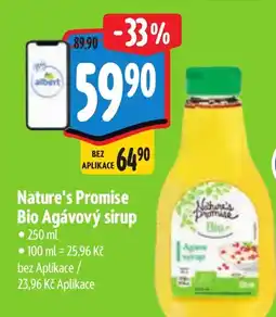Albert Nature's Promise Bio Agávový sirup nabídka