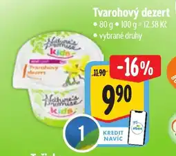 Albert Tvarohový dezert nabídka