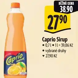 Albert Caprio Sirup nabídka